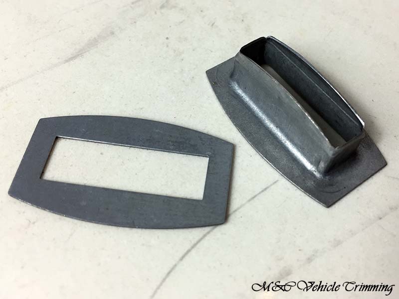 M&C Vehicle Trimming - Rectangular slotted eyelets with disc M&C Vehicle Trimming - Rectangular slotted eyelets with disc